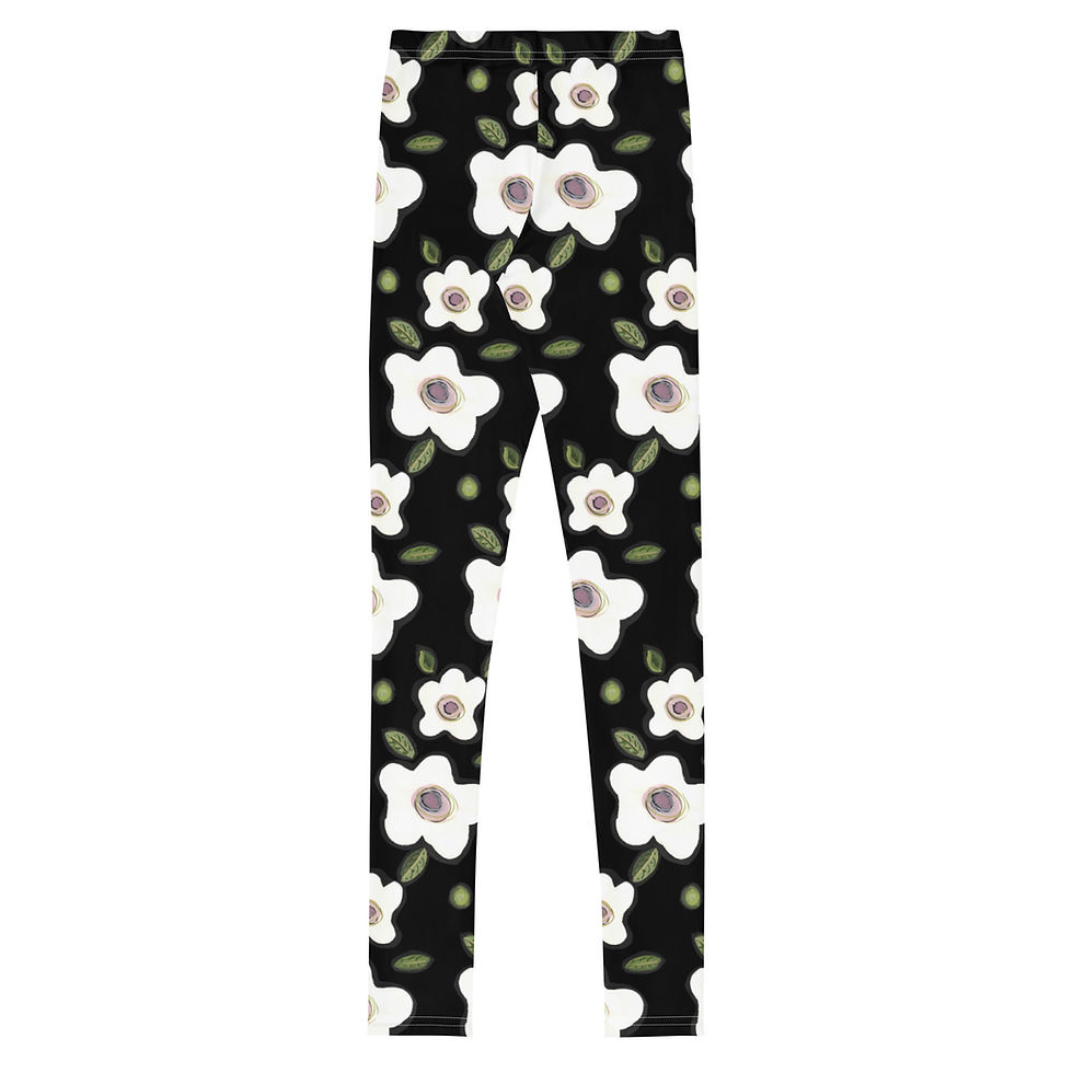 Thumbnail: Black Maui  Youth Leggings