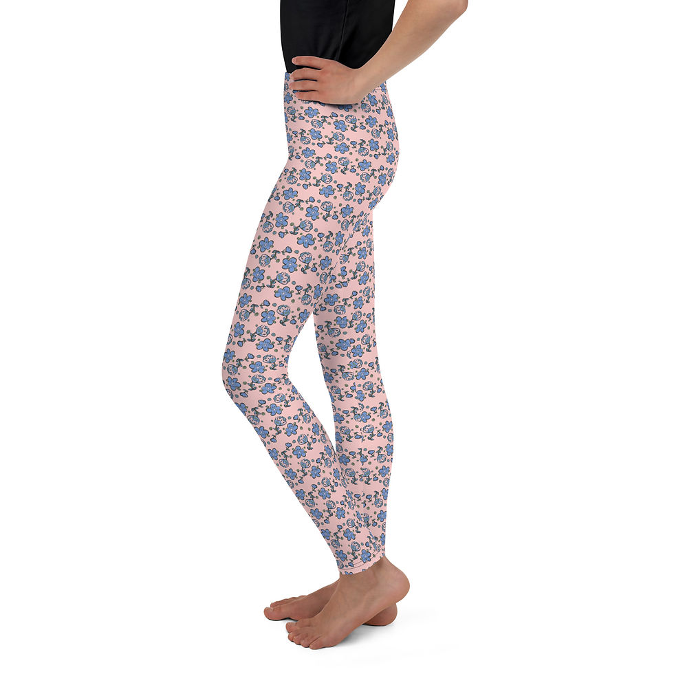 Thumbnail: Yesteryear Pink Youth Leggings