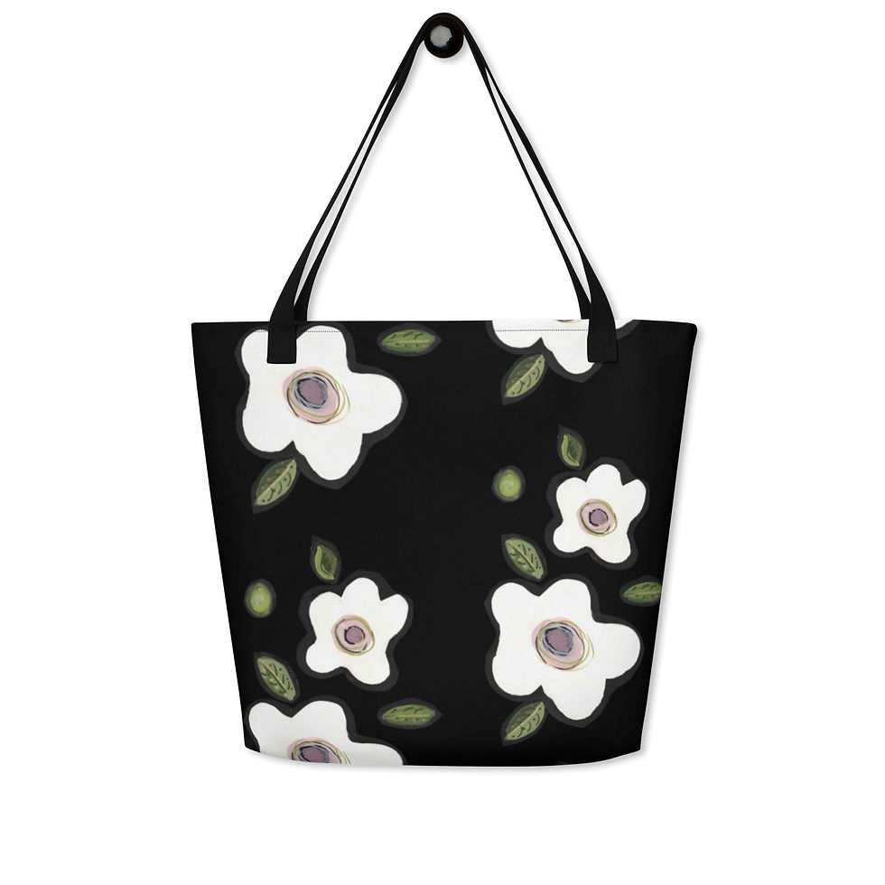Thumbnail: Black Maui Tote w/Pocket