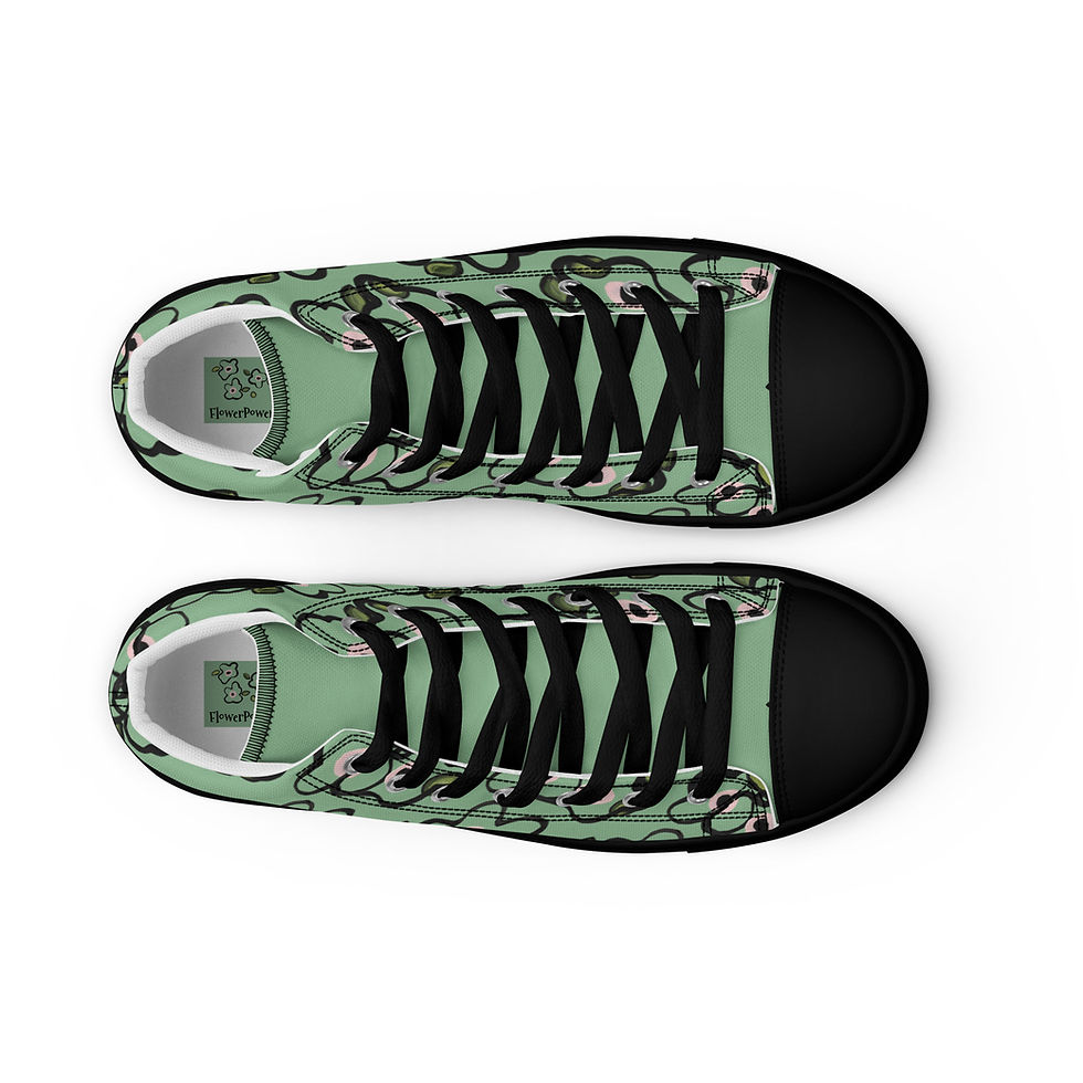 Thumbnail: Sea Foam Tangles Women’s High Tops