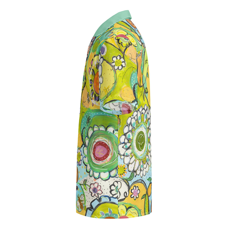 Thumbnail: Flower Power Aloha Shirt  (REcycled Poly Unisex)