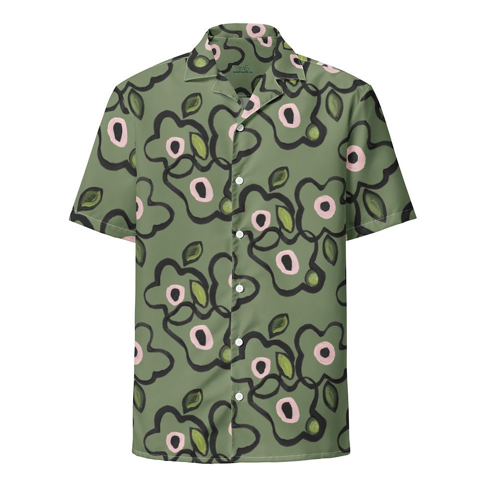 Thumbnail: Camo Tangles  Aloha Shirt ( ReCycled-Poly Unisex)
