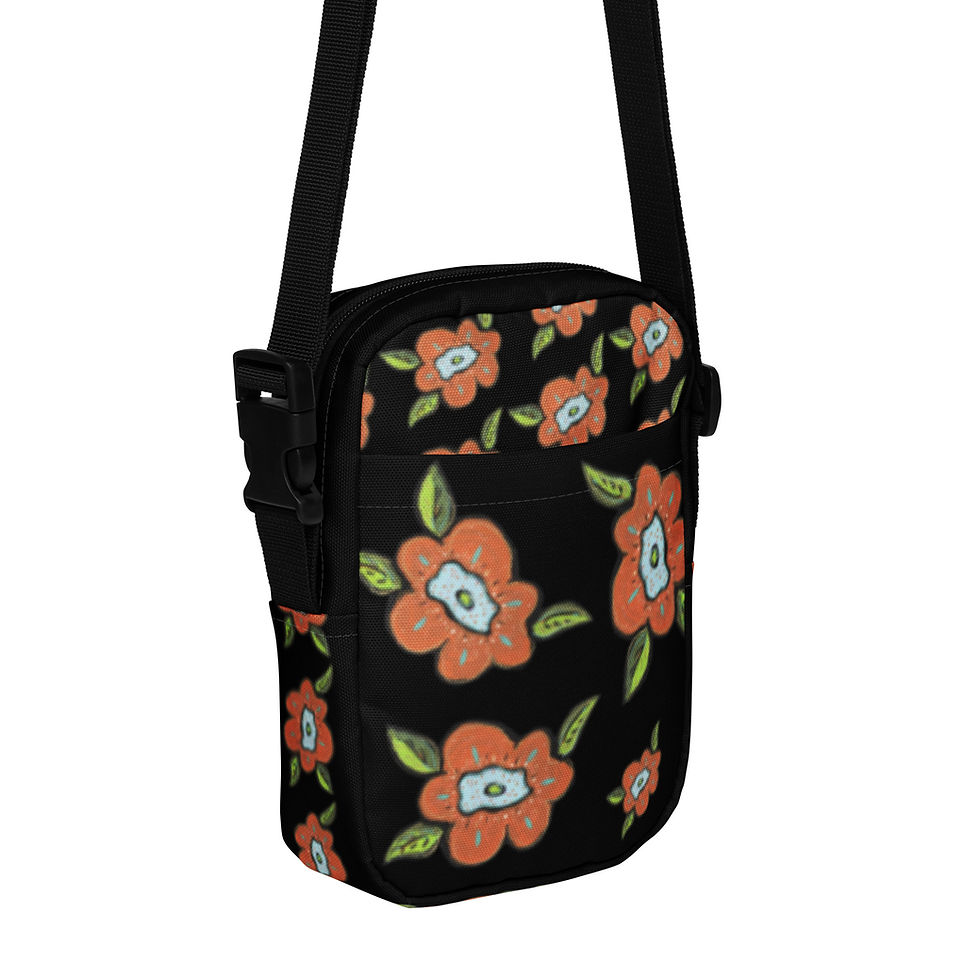 Thumbnail: Sugar Magnolia Black Crossbody Bag