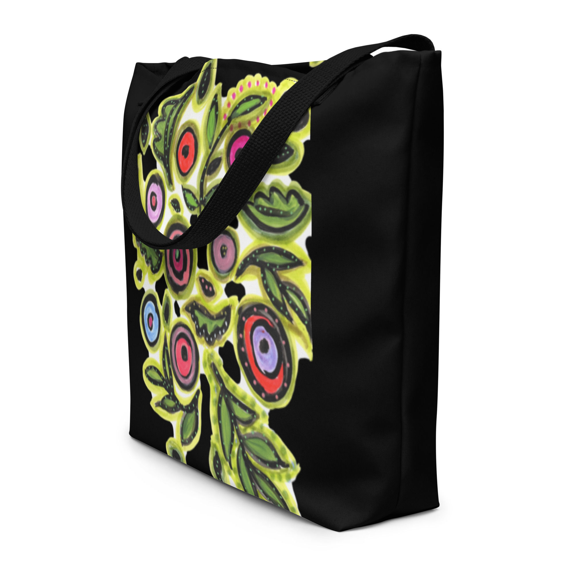 Nevis Black Tote w/ Pocket