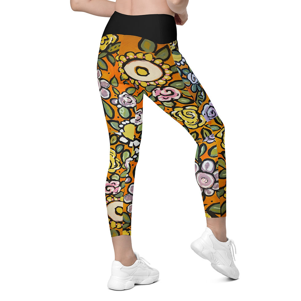 Thumbnail: Wall Flowers REcycled-Poly Yoga Leggings w/Pockets