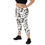 Thumbnail: Milky White Tangles Capri Leggings