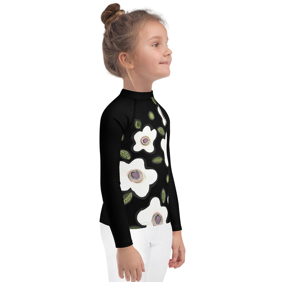 Thumbnail: Black Maui Kids Rash Guard