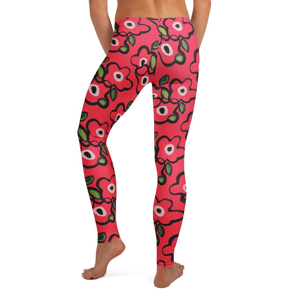 Thumbnail: Radical Red Tangles Leggings