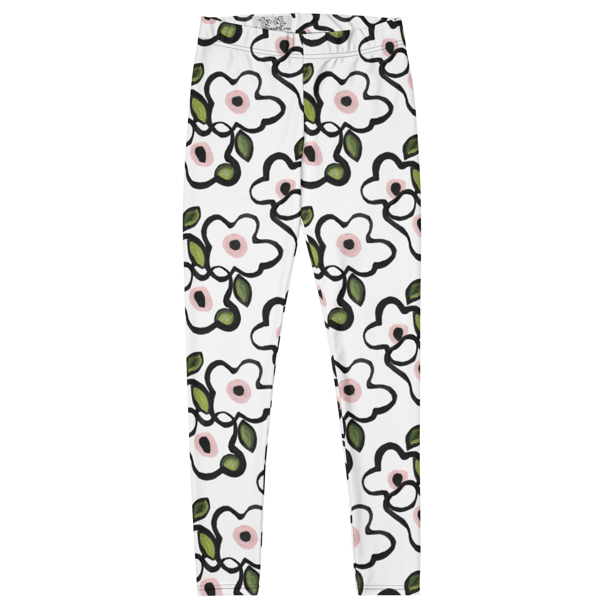 Milky White Tangles Leggings