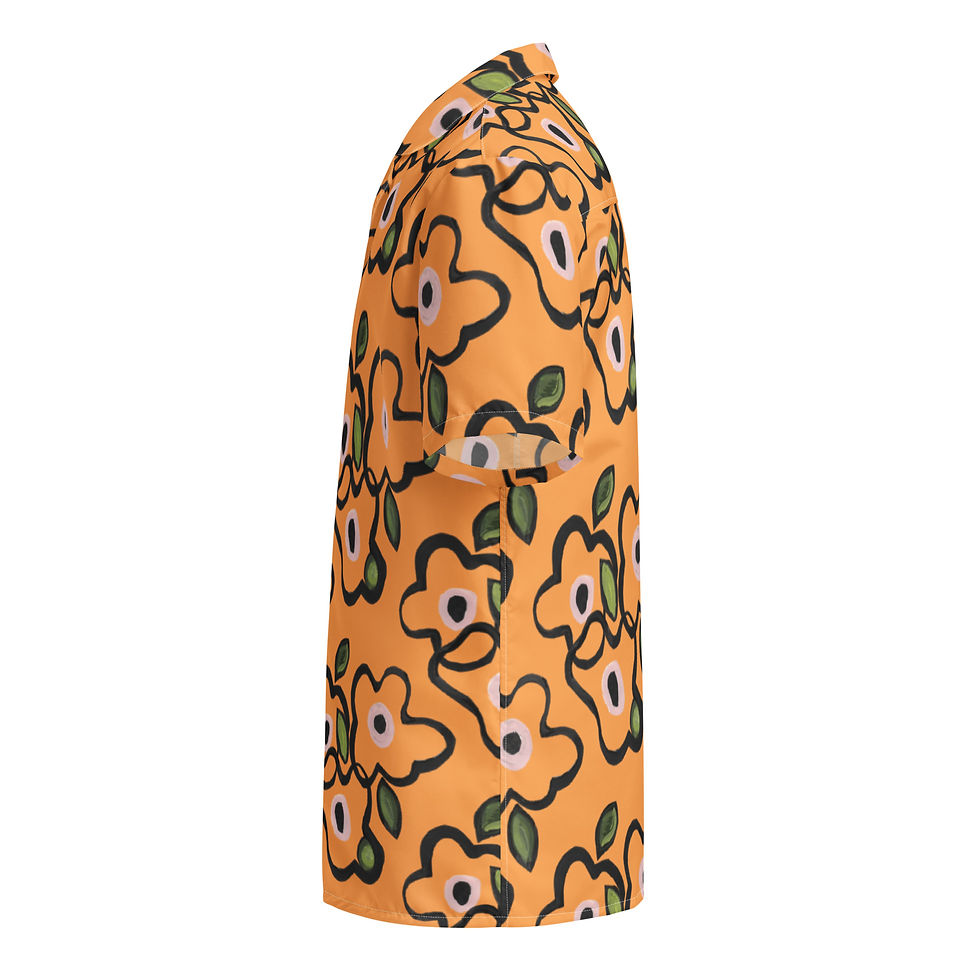 Thumbnail: Texas Rose Tangles Aloha Shirt ( ReCycled-Poly Unisex)