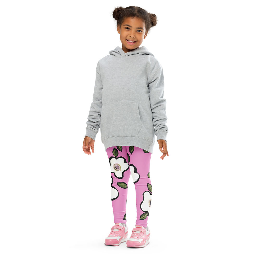 Thumbnail: Bubble Gum Maui Kids Leggings