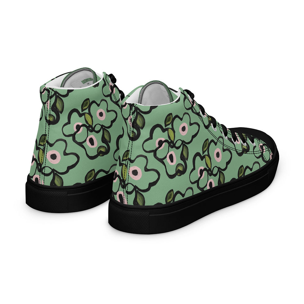 Thumbnail: Sea Foam Tangles Women’s High Tops