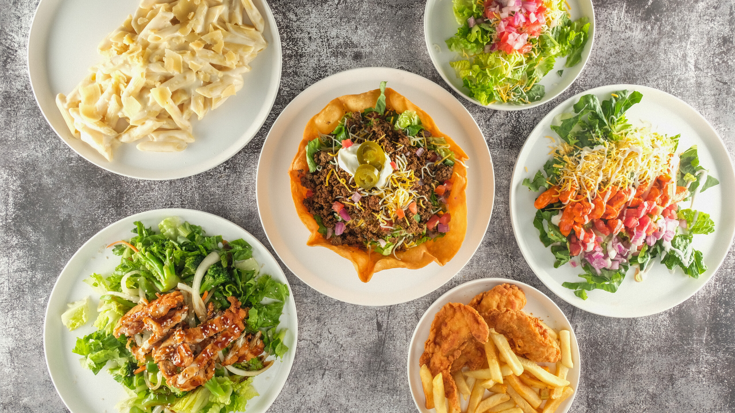 Arranged Food and Objects