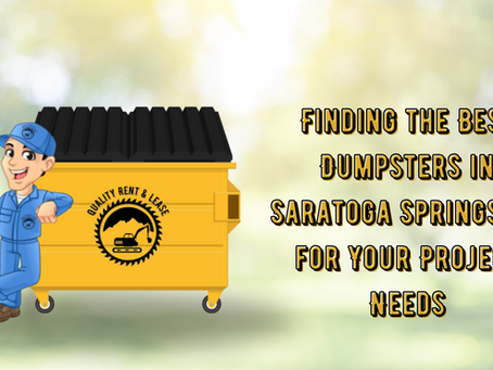 Finding the Best Dumpsters in Saratoga Springs, UT for Your Project Needs