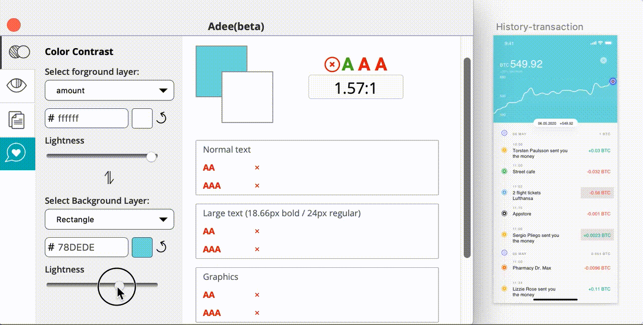 Adee Contrast checker