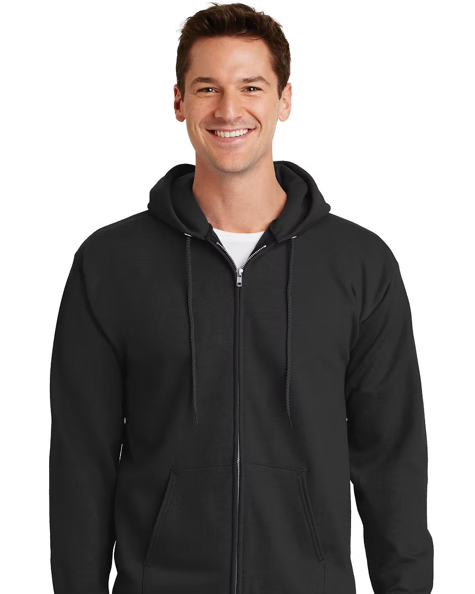 Thumbnail: Essential Fleece Full-Zip Hooded Sweatshirt [BFC]