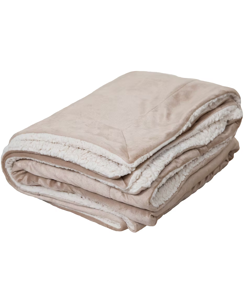 Thumbnail: Oversized Micro Mink Sherpa Throw