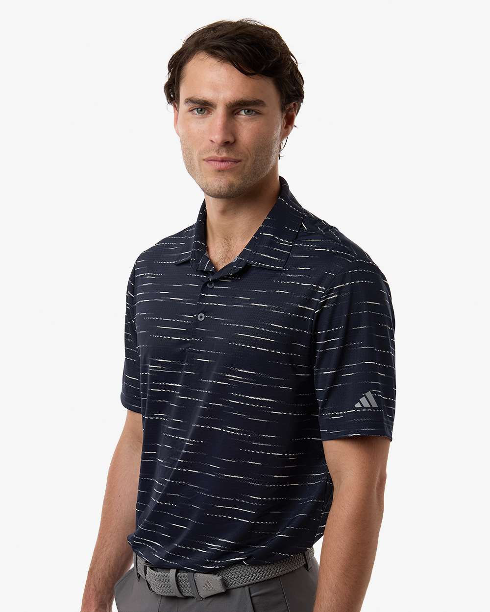 Adidas Men's Ultimate365 Mesh Glimmer Print Polo - A2015