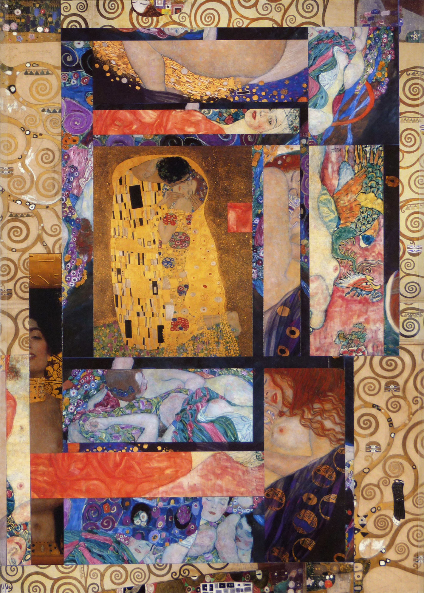Klimt Collage by Anthony D. Sinner