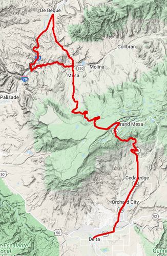 Delta Grand Mesa Loop | Driftless Roads USA