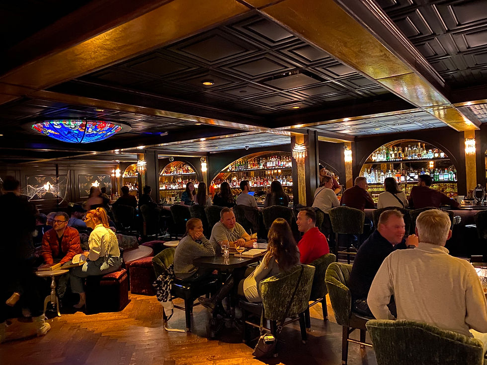 The whimsical Alice lounge in full swing