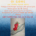 Qi Gong: Temps d’échange autour des principes theoriques du Qi Gong,  issus des philosopies orientale.