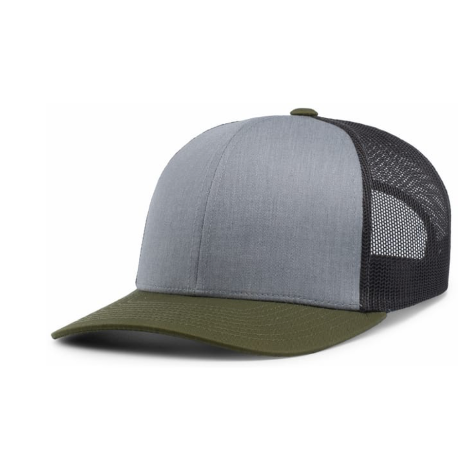 Heather Grey / Moss / Black