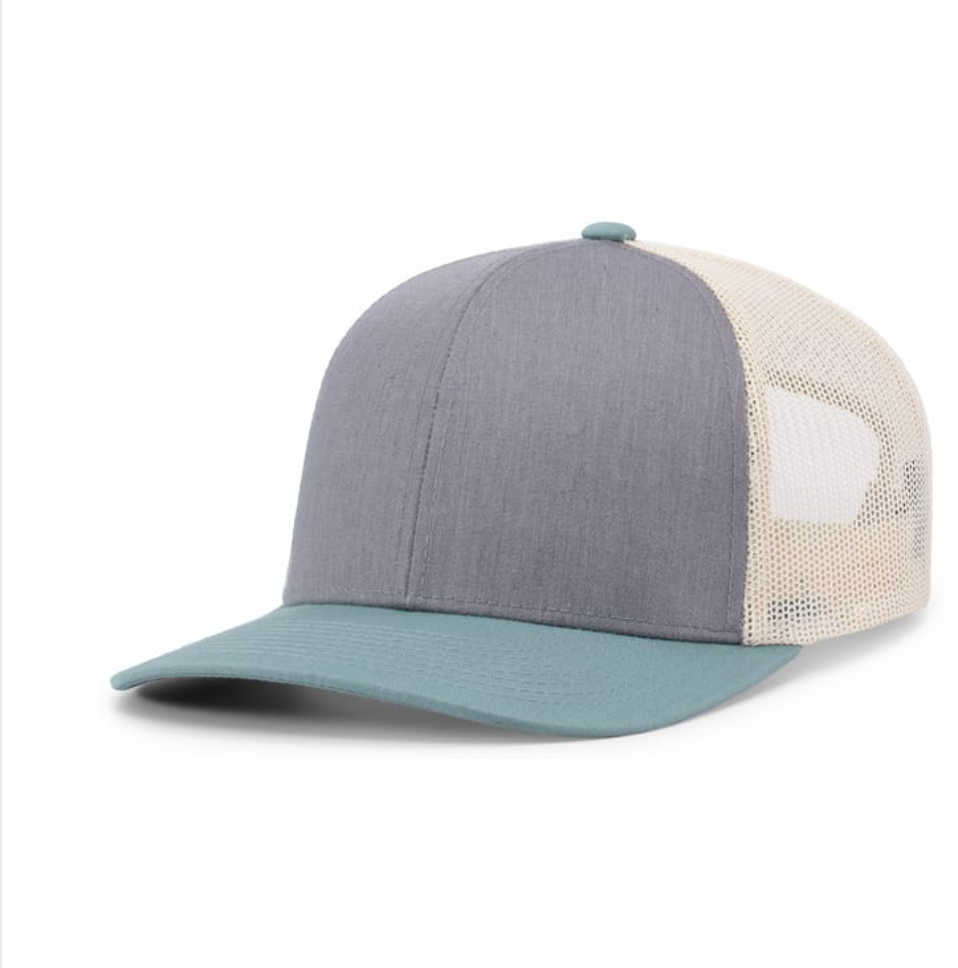 Grey / Smoke Blue & White