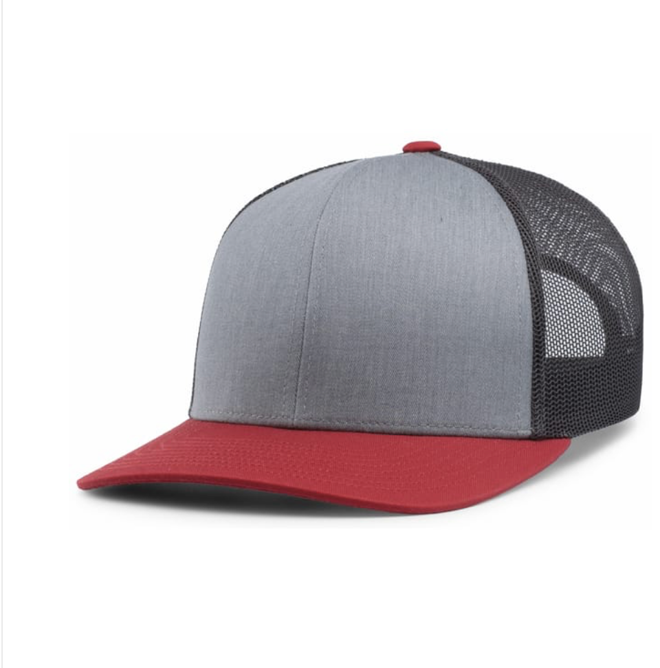 Heather Grey / Red / Black