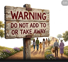 <h6 class="font_6">The prohibition against adding to or subtracting from God's word is an essential principle stated at the beginning, middle, and end of the biblical text.</h6>
<p class="font_8"><br></p>
<p class="font_8"><br></p>
<h6 class="font_6"><u>1. In the Torah (The Foundation)</u></h6>
<h6 class="font_6">Moses delivered this direct instruction to Israel twice regarding the commandments received from God:</h6>
<ul class="font_6">
  <li><h6 class="font_6"><strong>Deuteronomy 4:2:</strong> God commands the people never to add anything to the words He lays before them, nor to take anything away from them, so that they faithfully keep the commandments of the Lord their God.</h6></li>
  <li><h6 class="font_6"><strong>Deuteronomy 12:32:</strong> God reiterates that whatever He commands, they must be careful to obey completely, warning specifically that they must neither add to it nor subtract from it.</h6></li>
  <li><h6 class="font_6"><br></h6></li>
</ul>
<h6 class="font_6"><u>2. In the Wisdom Literature (The Core Principle)</u></h6>
<h6 class="font_6">Agur presents the same warning in the book of Proverbs, tying it directly to God's flawless truth and the danger of human presumption:</h6>
<ul class="font_6">
  <li><h6 class="font_6"><strong>Proverbs 30:5–6:</strong> The writer declares that every word of God is tested and proven pure, acting as a protective shield for those who put their trust in Him. He then commands: do not add to His words, or <u>God will rebuke you </u>and expose you as a liar.</h6></li>
  <li><h6 class="font_6"><br></h6></li>
</ul>
<h6 class="font_6"><u>3. In the New Testament (The Final Warning)</u></h6>
<h6 class="font_6">The closing chapter of the Bible provides a solemn safeguard over prophetic revelation:</h6>
<ul class="font_6">
  <li><h6 class="font_6"><strong>Revelation 22:18–19:</strong> John delivers a severe warning to anyone who hears the words of the prophecy of the book: if anyone adds to these things, God will add to them the plagues written in the book. Likewise, if anyone takes away from the words of the book of this prophecy,<u> God will take away their share in the tree of life and the holy city described in its pages.</u></h6></li>
  <li><h6 class="font_6"><br></h6></li>
</ul>
<h6 class="font_6"><u>The Theological Purpose of These Warnings</u></h6>
<h6 class="font_6"><u>These warnings form a protective boundary around biblical truth:</u></h6>
<p class="font_8"><br></p>
<ul class="font_6">
  <li><h6 class="font_6"><u><strong>Human Traditions vs. Divine Commands:</strong></u><u> </u>They prevent religious leaders and scribes from inventing extra rules and elevating them to divine authority.</h6></li>
  <li><h6 class="font_6"><u><strong>Preserving God's Standard:</strong></u> They ensure people do not water down, dilute, or repeal what God has permanently ordained as righteous, holy, and true.</h6></li>
</ul>
<h6 class="font_6"><br></h6>
<h6 class="font_6"><br></h6>
<h6 class="font_6"><u>1. God Does Not Lie or Change His Mind</u></h6>
<h6 class="font_6">Scripture repeatedly affirms that truthfulness and unchangeable consistency are essential to God's character:</h6>
<p class="font_8"><br></p>
<ul class="font_6">
  <li><h6 class="font_6"><strong>Numbers 23:19:</strong> <em>"God is not human, that he should lie, not a human being, that he should change his mind. Does he speak and then not act? Does he promise and not fulfill?"</em></h6></li>
  <li><h6 class="font_6"><strong>Titus 1:2:</strong> <em>"...in the hope of eternal life, which God, who does not lie, promised before the beginning of time."</em></h6></li>
  <li><h6 class="font_6"><strong>Malachi 3:6:</strong> <em>"I the Lord do not change."</em></h6></li>
  <li><h6 class="font_6"><strong>Hebrews 6:18:</strong> <em>"...it is impossible for God to lie..."</em></h6></li>
</ul>
<h6 class="font_6"><br></h6>
<h6 class="font_6"><u>2. His Word and Laws Endure Forever</u></h6>
<h6 class="font_6">The permanence of God's decrees and commandments is an unbroken theme throughout the Psalms and the teachings of Christ:</h6>
<p class="font_8"><br></p>
<ul class="font_6">
  <li><h6 class="font_6"><strong>Psalm 119:89:</strong> <em>"Your word, Lord, is eternal; it stands firm in the heavens."</em></h6></li>
  <li><h6 class="font_6"><strong>Psalm 119:152 &amp; 160:</strong> <em>"Long ago I learned from your statutes that you established them to last forever... All your words are true; all your righteous laws are eternal."</em></h6></li>
  <li><h6 class="font_6"><strong>Isaiah 40:8:</strong> <em>"The grass withers and the flowers fall, but the word of our God endures forever."</em></h6></li>
  <li><h6 class="font_6"><strong>Matthew 5:17–18:</strong> <em>"Do not think that I have come to abolish the Law or the Prophets; I have not come to abolish them but to fulfill them. For truly I tell you, until heaven and earth disappear, not the smallest letter, not the least stroke of a pen, will by any means disappear from the Law until everything is accomplished."</em></h6></li>
  <li><h6 class="font_6"><br></h6></li>
</ul>
<h6 class="font_6"><u>3. The Law in Heaven: The Heavenly Sanctuary and the Ark</u></h6>
<h6 class="font_6">The understanding that God's law exists in heaven—prior to and independent of any temporary human arrangement—finds direct imagery in the New Testament visions of the heavenly temple:</h6>
<p class="font_8"><br></p>
<ul class="font_6">
  <li><h6 class="font_6"><strong>Revelation 11:19:</strong> <em>"Then God’s temple in heaven was opened, and within his temple was seen the ark of his covenant."</em></h6></li>
  <li><h6 class="font_6">In biblical theology, the earthly tabernacle and its furnishings were explicit replicas of the heavenly original (Hebrews 8:5: <em>"They serve at a sanctuary that is a copy and shadow of what is in heaven"</em>).</h6></li>
  <li><h6 class="font_6">Inside the earthly Ark of the Covenant sat the Law written by the finger of God (Exodus 25:16, Deuteronomy 10:5). When John is shown the true temple in heaven, the Ark of His Covenant stands at its center, showing that His righteous standards and decrees are rooted permanently before the throne of God.</h6></li>
  <li><h6 class="font_6"><br></h6></li>
</ul>
<h6 class="font_6">Because God cannot lie, His definitions of righteousness, truth, and holiness do not expire or reverse course. What He established as holy, just, and good stands firm as a reflection of His eternal character.</h6>
<h6 class="font_6"><br></h6>
<h6 class="font_6"><u><em>Here are the primary ways that Christians scrutinize and challenge that interpretation: &nbsp;</em></u></h6>
<p class="font_8"><br></p>
<h6 class="font_6">1. Examining the Original Greek (Manuscript Differences)</h6>
<h6 class="font_6">Modern English translations (such as the NIV, ESV, and NASB) include the parenthetical phrase: <em>(“In saying this, Jesus declared all foods clean.”)</em> <u><em>However, older translations like the King James Version (KJV) read very differently:</em></u></h6>
<h6 class="font_6"><em>"Because it entereth not into his heart, but into the belly, and goeth out into the draught, purging all meats?"</em> (Mark 7:19 KJV)&nbsp;</h6>
<p class="font_8"><br></p>
<ul class="font_6">
  <li><h6 class="font_6"><u><em><strong>The Participle Dispute:</strong></em></u> In the Greek text, the words are simply <em>katharizōn panta ta brōmata</em> ("cleansing all foods/meats").</h6></li>
  <li><h6 class="font_6"><u><em><strong>The Biological Reading:</strong></em></u> In the KJV and older historic interpretations, "cleansing all meats" is not a theological decree by Jesus; it refers to the human digestive process described in the previous phrase ("goeth out into the draught" or latrine). The stomach and bowels separate nutrients and expel waste, mechanically "purging" the food.</h6></li>
  <li><h6 class="font_6"><u><em><strong>Added Words:</strong></em></u><u><em> </em></u>The words <em>"In saying this, Jesus declared..."</em><u><em> do not exist anywhere in the ancient Greek manuscripts. </em></u>Translators added them based on their theological presumption of what Mark meant, which critics argue puts words in Jesus' mouth that He never spoke.&nbsp;</h6></li>
  <li><h6 class="font_6"><br></h6></li>
</ul>
<h6 class="font_6"><u>2. Contextual Redefinition: What Was Considered "Food"?</u></h6>
<h6 class="font_6">Another way believers challenge the common interpretation is by asking how the biblical audience understood the word <strong>food</strong> (<em>brōma</em>).</h6>
<ul class="font_6">
  <li><h6 class="font_6">Throughout the Hebrew Scriptures and the Second Temple period, unclean animals (such as pigs, shellfish, and vultures) were designated as an "abomination" (<em>shekets</em>) or "unclean" (<em>tamei</em>). <u>They were never categorized as food.</u></h6></li>
  <li><h6 class="font_6">When Jesus spoke of <em>brōma</em>, He and His audience were referring to things God had ordained as nourishment (grains, fruits, and clean meats).</h6></li>
  <li><h6 class="font_6">To argue that Jesus declared "all food clean" meant declaring that <em>actual food</em> is not made ritually defiled by unwashed hands—<u>not that toxic or forbidden scavenger animals suddenly became food.&nbsp;</u></h6></li>
  <li><h6 class="font_6"><br></h6></li>
</ul>
<h6 class="font_6"><u><em>3. The Law of Internal Consistency (Jesus Cannot Contradict the Father)</em></u></h6>
<h6 class="font_6">Christians who uphold the perpetual validity of God's law challenge the modern reading using the Bible's own rules for identifying true prophets:&nbsp;</h6>
<p class="font_8"><br></p>
<ul class="font_6">
  <li><h6 class="font_6"><strong>Deuteronomy 12:32–13:5:</strong> God warned that if anyone arises—even performing signs or wonders—and tells Israel to disregard the commandments God gave them, they are a false prophet.</h6></li>
  <li><h6 class="font_6"><strong>Jesus’ Own Claim:</strong> In John 12:49, Jesus explicitly stated: <u><em>"For I have not spoken of myself; but the Father which sent me, he gave me a </em></u><em>commandment, what I should say, and what I should speak."</em></h6></li>
  <li><h6 class="font_6">If Jesus had unilaterally abolished Leviticus 11 and told His followers they could now eat what God called an abomination, <u>the Pharisees would have rightly accused Him of breaking the Torah and being a false teacher</u>. Yet, across all four Gospels, <strong>the Pharisees never once accused Jesus of eating unclean animals or teaching others to eat them.</strong> <u>Their only accusation in Mark 7 was unwashed hands.&nbsp;</u></h6></li>
  <li><h6 class="font_6"><br></h6></li>
</ul>
<h6 class="font_6"><u>4. Peter’s Reaction in Acts 10</u></h6>
<h6 class="font_6">If Jesus had publicly declared all animals clean in Mark 7, the Apostle Peter—who was present at that sermon—<u>would have known it.</u></h6>
<ul class="font_6">
  <li><h6 class="font_6">Years after Christ’s resurrection and ascension, God gives Peter the vision of the sheet descending from heaven and tells him to eat.</h6></li>
  <li><h6 class="font_6">Peter vigorously protests: <em>"Not so, Lord; for I have never eaten any thing that is common or unclean"</em> (Acts 10:14).</h6></li>
  <li><h6 class="font_6">Scholars point out that Peter could not possibly have responded this way if Jesus had already abolished the distinction between clean and unclean during His earthly ministry. Peter knew the dietary laws remained intact, which is why he later interpreted the vision as referring to Gentiles: <u><em>God hath shewed me that I should not call any man common or unclean"</em></u><u> (Acts 10:28).</u><u><em>"&nbsp;</em></u></h6></li>
  <li><h6 class="font_6"><br></h6></li>
</ul>
<h6 class="font_6"><u>5. Challenging Translation Assumptions in Paul's Letters</u></h6>
<h6 class="font_6">Similar scrutiny is applied to other passages often used to argue that dietary laws were eliminated:</h6>
<ul class="font_6">
  <li><h6 class="font_6"><strong>Romans 14:</strong> Paul writes that <em>"nothing is unclean of itself"</em> (Romans 14:14). When read in context from verse 1 to 3, <u>the controversy was between believers who ate meat versus those who ate only vegetables</u> (<em>"he that is weak, eateth herbs"</em>). The dispute was not about bacon or pork, but whether meat bought in pagan Roman marketplaces had been sacrificed to idols before being sold.</h6></li>
  <li><h6 class="font_6"><strong>1 Timothy 4:3–5:</strong> Paul warns against false teachers commanding people to <em>"abstain from meats, which God hath created to be received with thanksgiving of them which believe and know the truth."</em> Those challenging the mainstream reading emphasize verse 4–5: the meat is good <em>if</em> it is <strong>"sanctified [set apart] by the word of God and prayer."</strong> <u>Only animals that the Word of God already designated as clean were ever sanctified as food.</u></h6></li>
</ul>