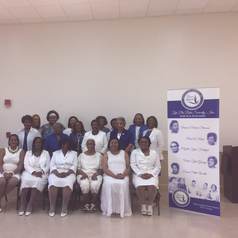 Members of Delta Lambda Zeta with our State Director and lovely Amicae of the Tifton Zeta Amicae Auxiliary