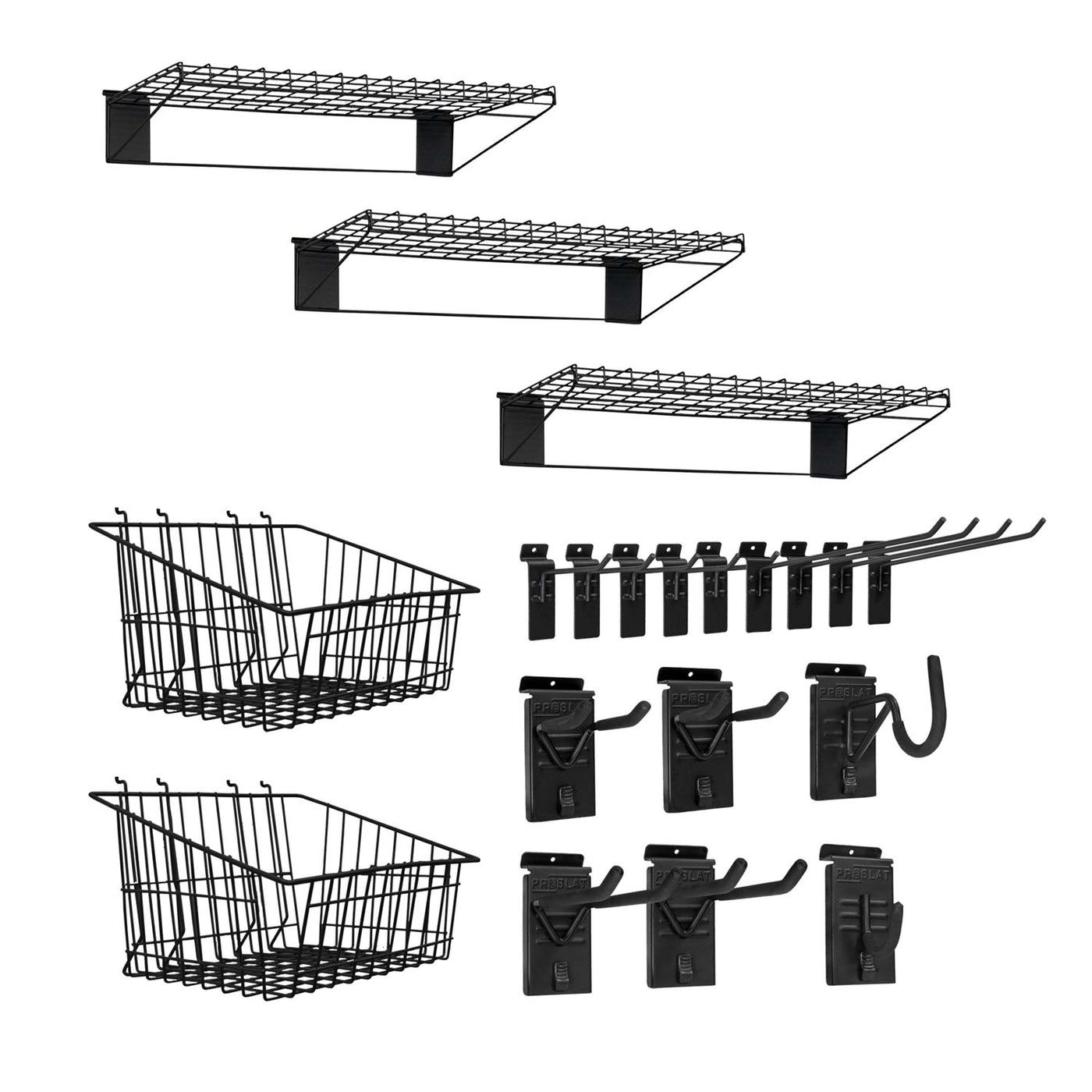 Slatwall 15-Piece Accessory Kit