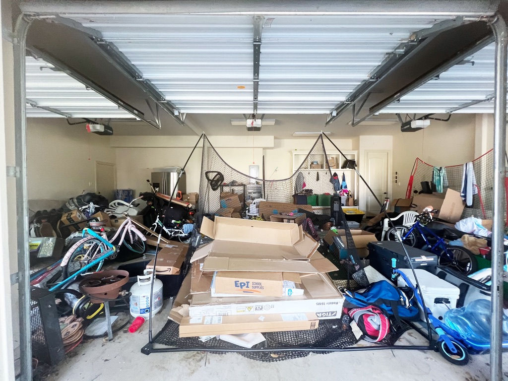 Six hours garage cleaning and organization