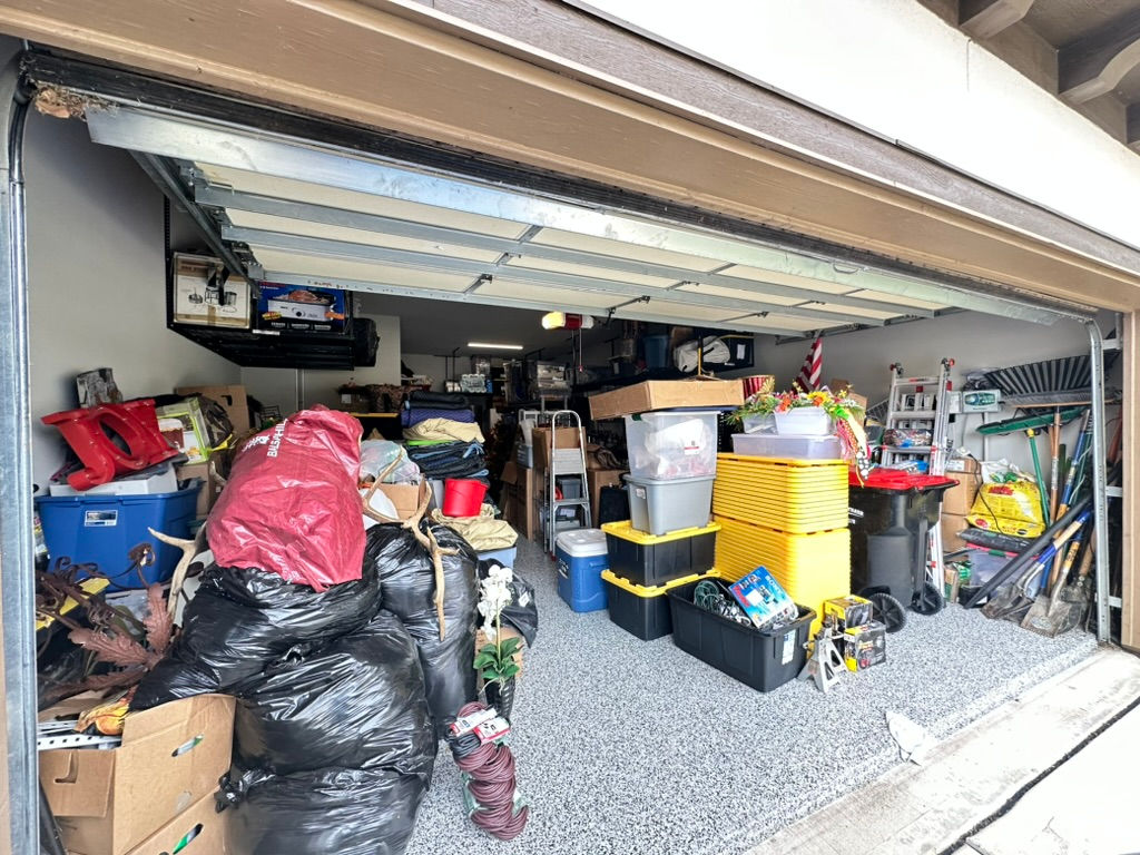Either hours garage cleaning and organization