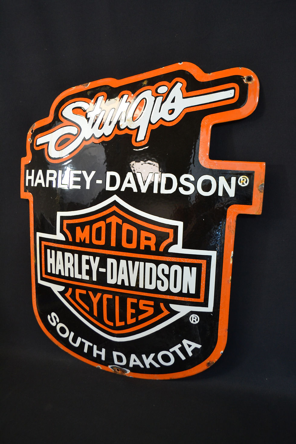 Miniature : Plaque émaillée Harley Davidson South Dakota