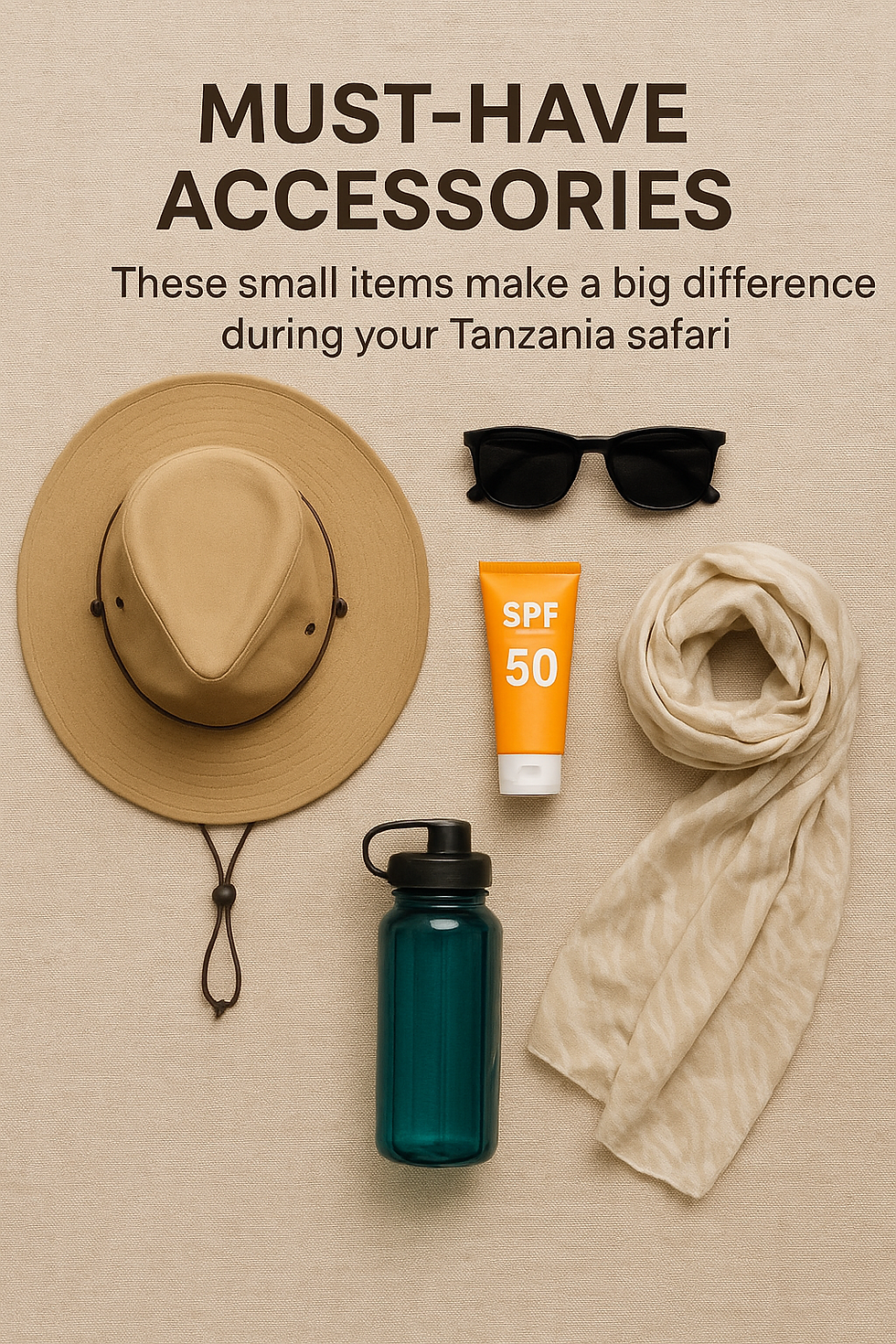 Accessories For Tanzania Safari