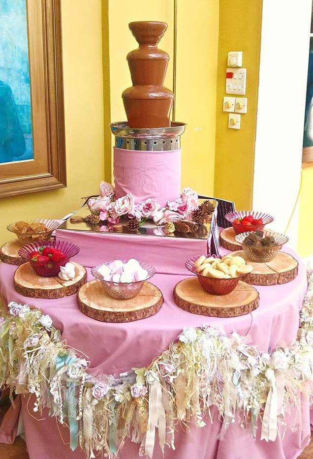 Chocolate Fountain Displays Chocolate Falls