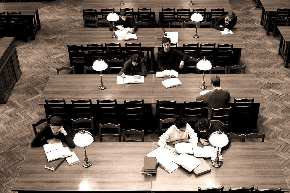 People in Library