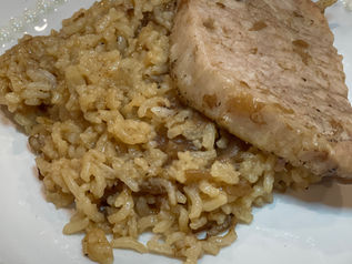 BAKED PORK CHOPS & RICE