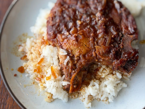 GRAPE JELLY PORK CHOPS