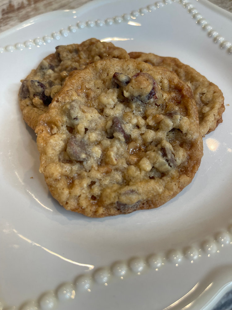 OATMEAL CRANBERRY TOFFEE COOKIES