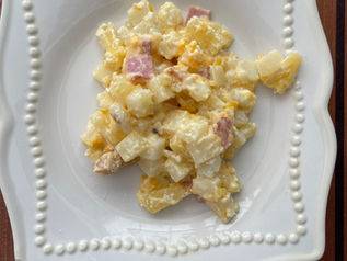 HAWAIIAN CHEESY HAM CASSEROLE