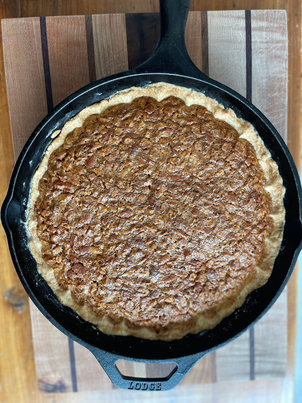 IRON SKILLET PECAN PIE