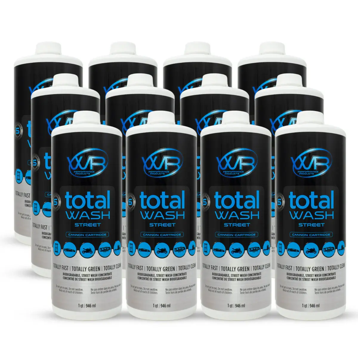 WR Performance - Total Wash Street Cannon Cartridge 12 Pack