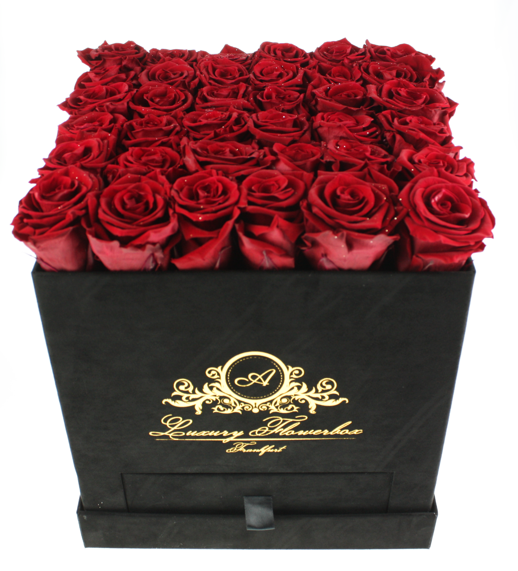 Velvet (Samt) Flowerbox "Schwarz" XXL