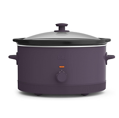 bella 6.0 Qt Manual Slow Cooker, Ceramic Nonstick Coating, 3 Temperature Settings