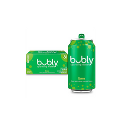 Bubly Sparkling Water, Lime, Zero Sugar & Zero Calories, Seltzer Water,12 Fl Oz Cans (Pack of 8)
