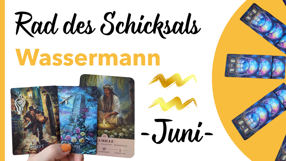 Thumbnail der Sternzeichenkartenlegung Wassermann Juni
