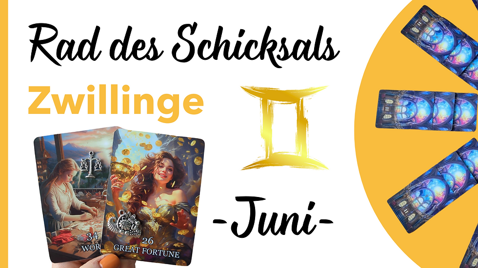 Kartenlegung Sternzeichen Zwillinge für den Monat Juni