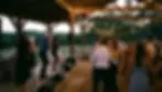 Three-vocalist live band performing prelude and ceremony songs at elegant Texas Hill Country wedding